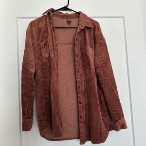 Orange corduroy jacket